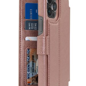 Base Folio Wallet Case for iPhone 14 Pro Max - Rose Gold