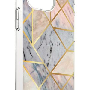 Base Marblelline Case for iPhone 14 Pro Max - Marble Luxury Case - White