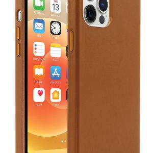Base MagSafe Compatible Vegan Leather Case For iPhone 12 / iPhone 12 Pro - Brown