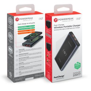 Power Peak 10,000 mAh Wireless Charger and Battery Pack